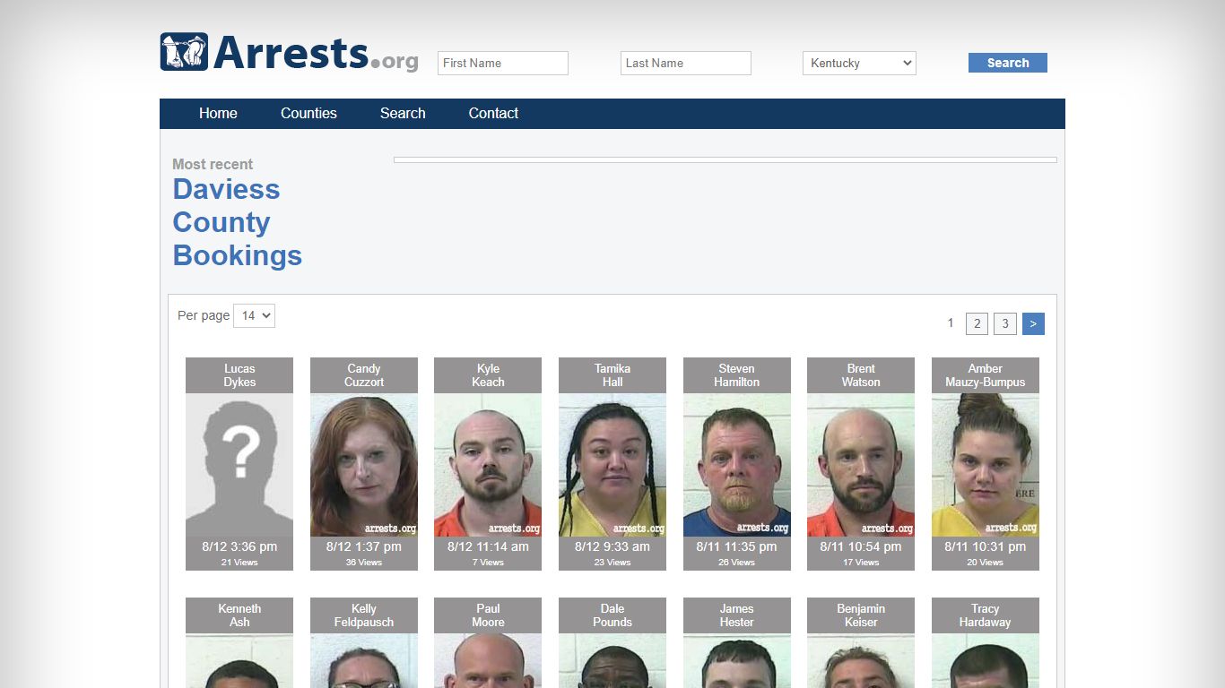 Daviess County Arrests and Inmate Search